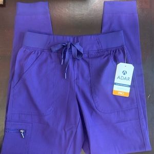 Adar Pro Joggers Scrub Pants XS NWT Color: Grape